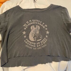 Brandy melville nashville gray shirt